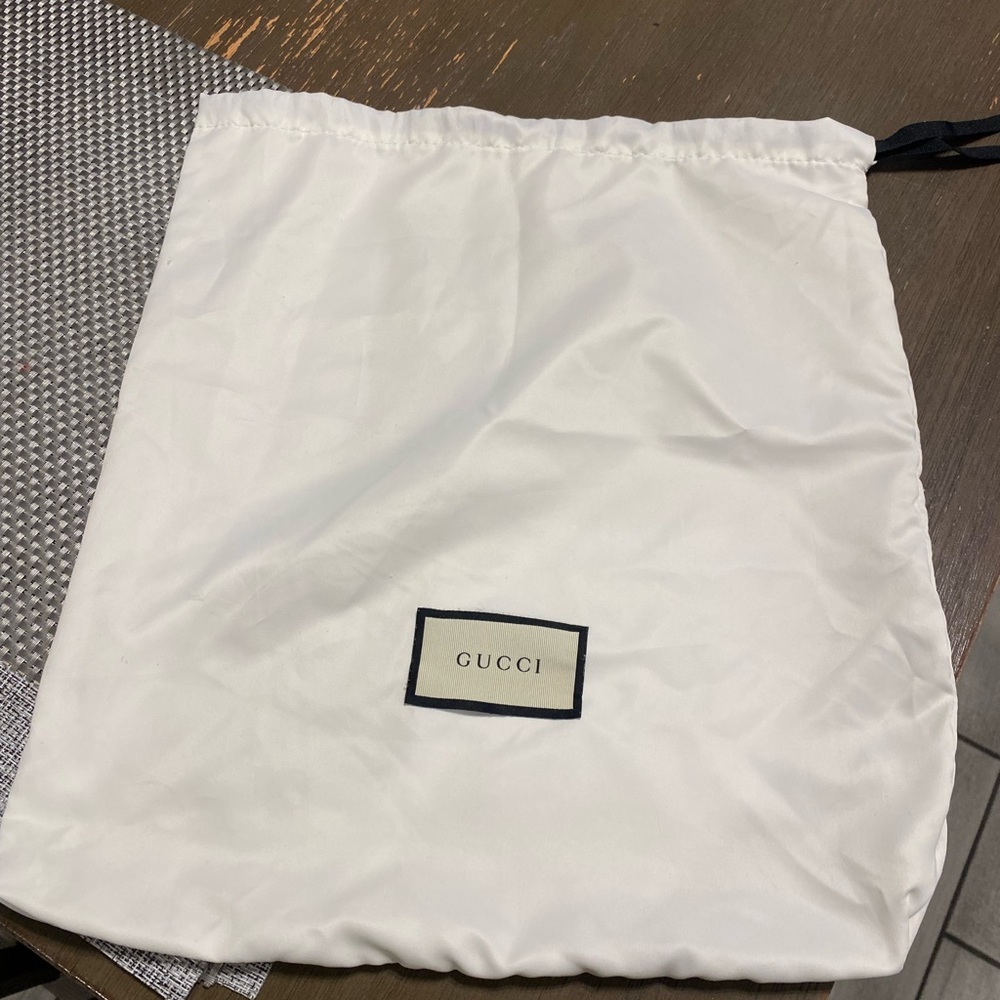 Dust bag White Fabric with Black Label